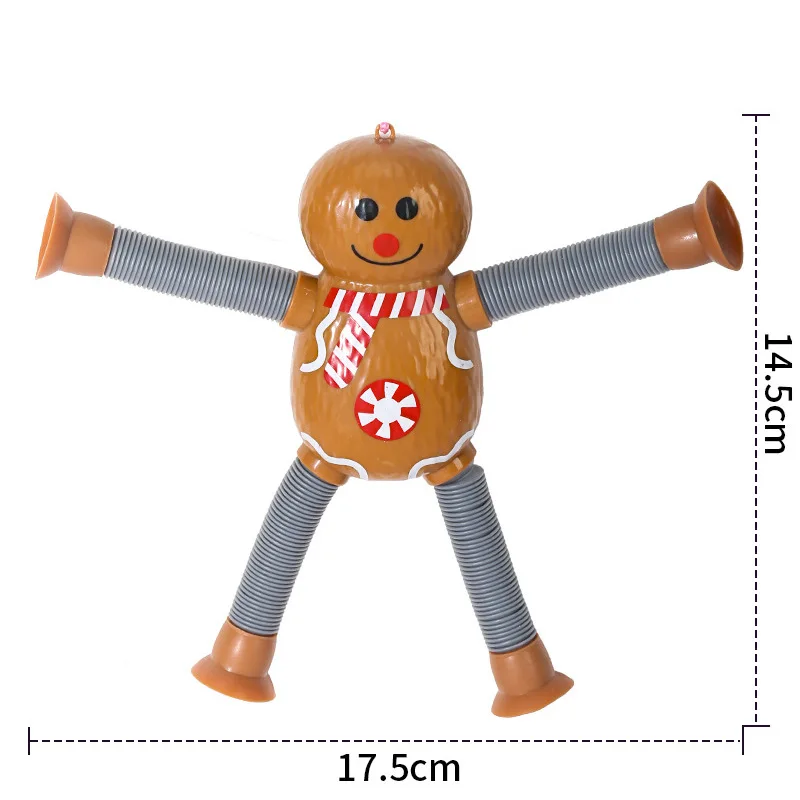 1/4 шт. поп-трубки на присоске, игрушки Санта-Клауса, снятие стресса, телескопические сенсорные игрушки, интересный подарок для детей, мальчиков и девочек