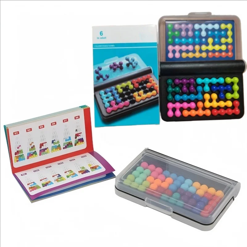 120 uitdagingen - Intelligentieontwikkeling - 3D-puzzelspel - Klassiek logisch denkspeelgoed met piramidekralen