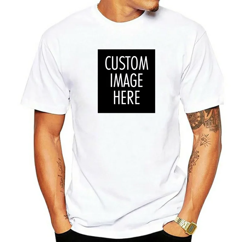 Fotoğraf metin logonuz ile özel T-Shirt ucuz özel tişört-gri özel grafik Tees Tee gömlek