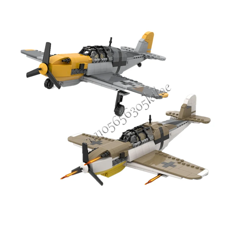 

MOC Old Fashioned Classic Combat Aircraft Model Modular Building Block Diy Technology Assembly For Children Toys Special Gifts