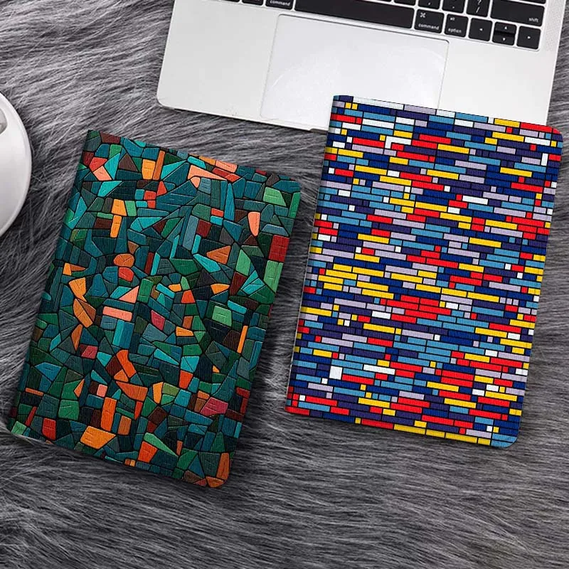 

Colorful Geometric Mosaic Art Gift Tablet Case For Samsung Tab Galaxy S6 S11 A A7 A8 A9 A11 10.1 10.4 10.5 Plus Lite