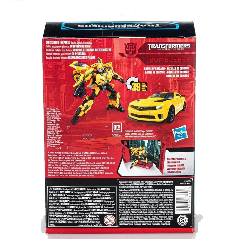 Nieuwe Originele Hasbro Transformers Studio Serie SS87 Bumblebee 12Cm Deluxe Klasse Anime Originele Action Figure Model Speelgoed