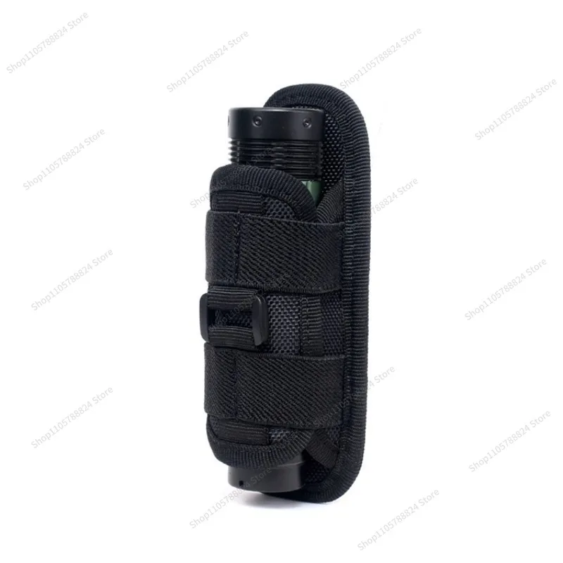 For 360 degree rotation wear belt flashlight bag outdoor flashlight storage elastic multi-purpose kit