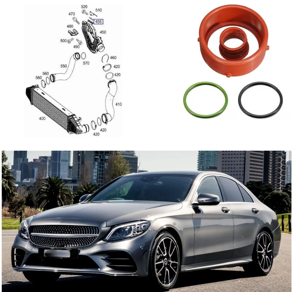 

2/4Pcs Turbocharger Seal Car Engine Turbo Breather Intake Seal A0179973545 A0149976445 A6420940080 For Mercedes Benz Om642