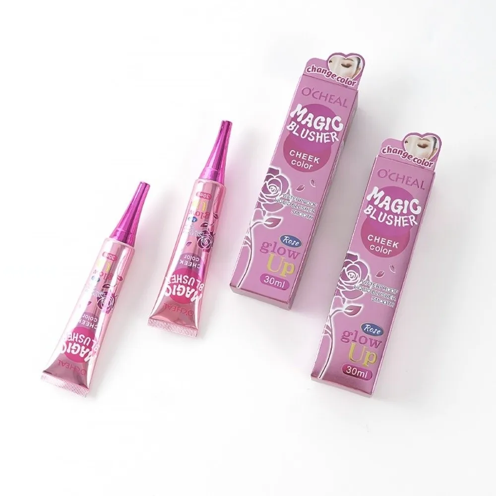 Natural nude magia mudança de cor blush de longa duração fácil maquiagem gradiente mudando blush bom tez fosco