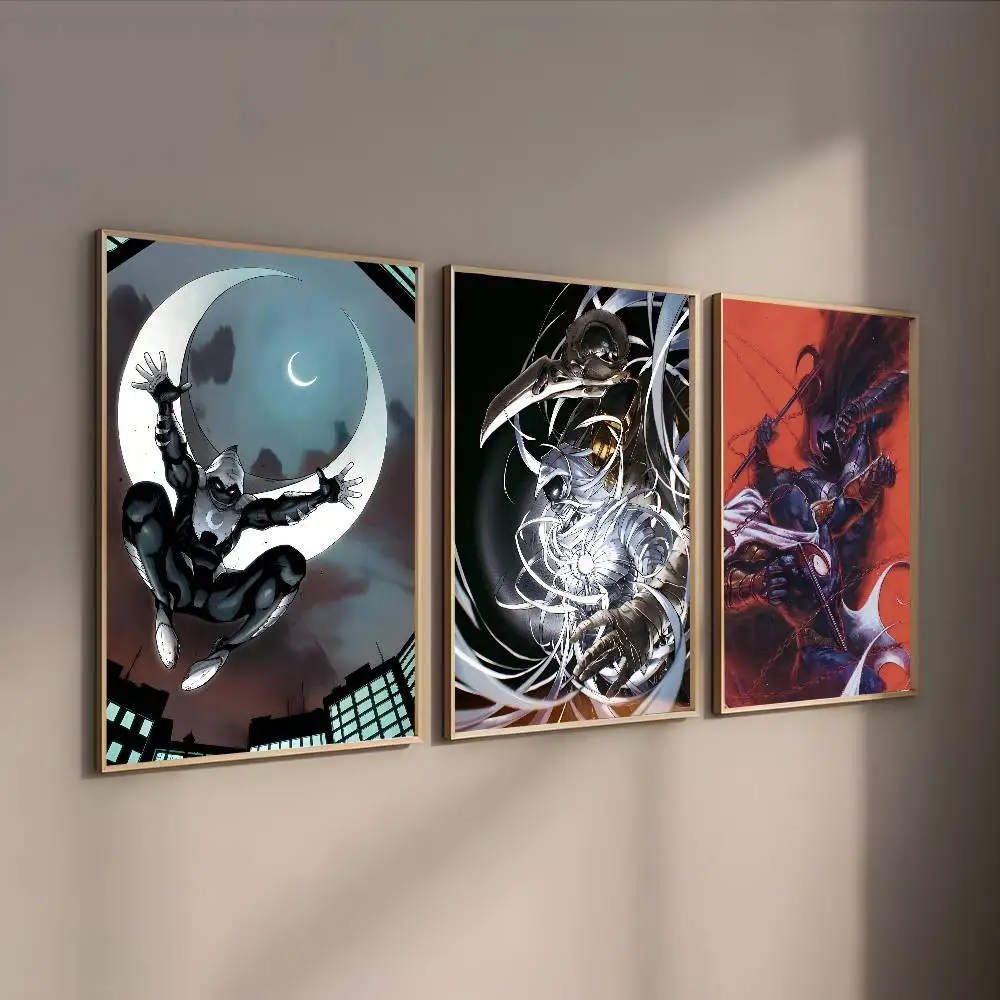 ملصق Anime Moon G-Knight-D لا يتطلب أوراق الحفر ولا علامات يمكن تطبيق ملصقات ذاتية اللصق على أي سطح