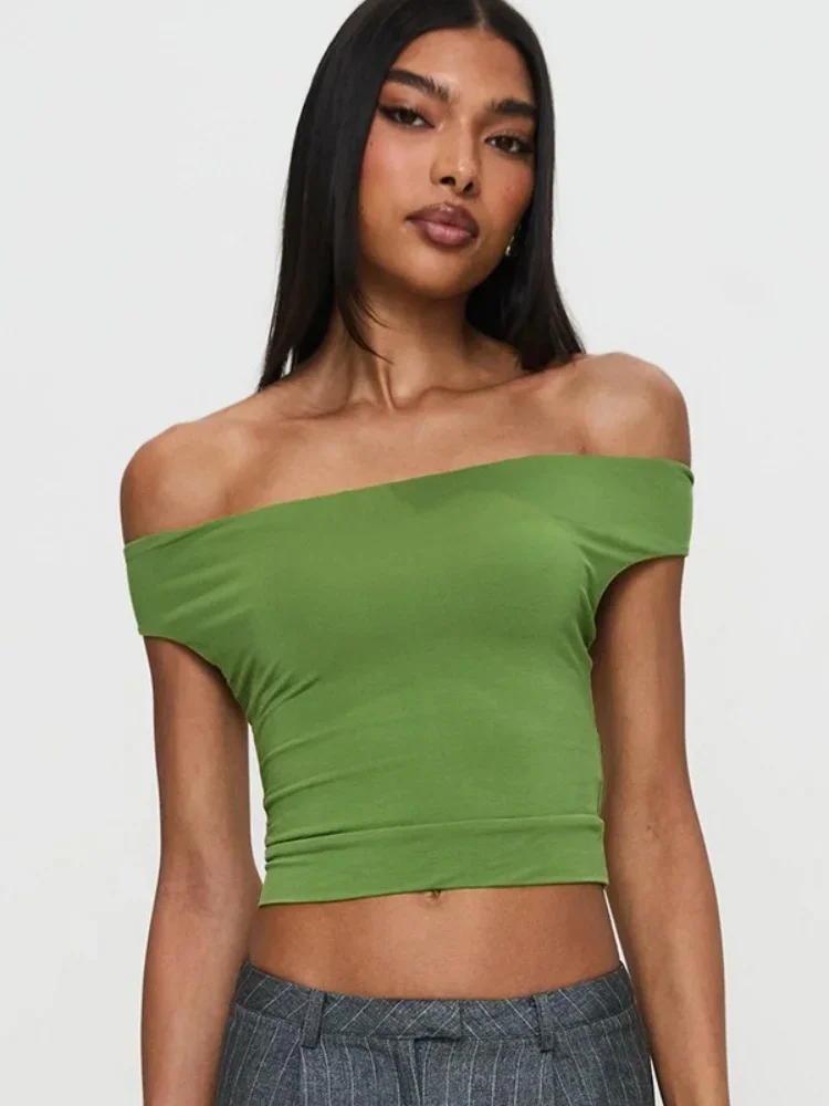 Gola inclinada colheita topos para mulher sutiã sem alças oco para fora bralette femme ropa interior sexy para mujer sem mangas bustier