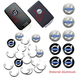 3D 14mm Crystal Car logo Key Emblem button 3M Sticker For Volvo XC40 XC60 XC90 C30 C70 S40 S60 S80 S90 T6 T8 V40 V50 V60 V70 V90