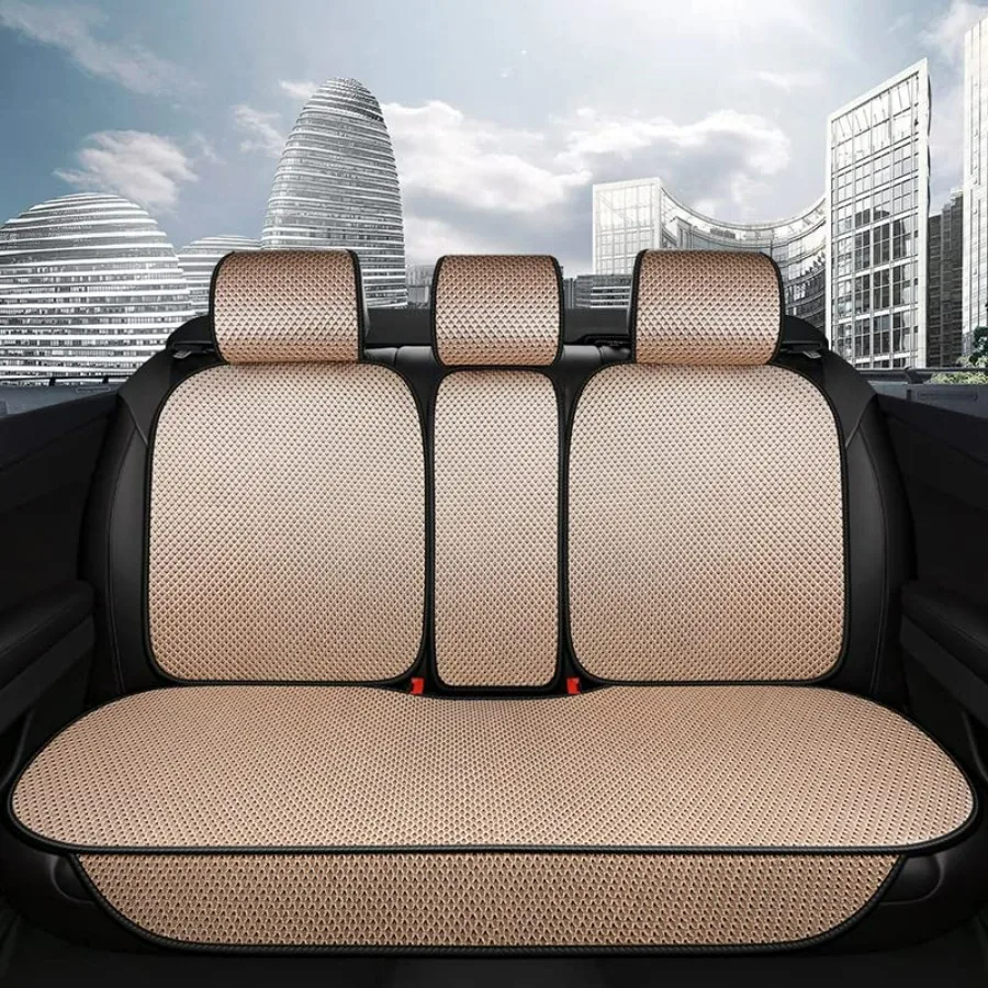 

Luxury Breathable Rear Bench Car Seat Cover Fit Four Seasons Back Seat Protector Universal Rear of Car Seat Cushions Bge for 95