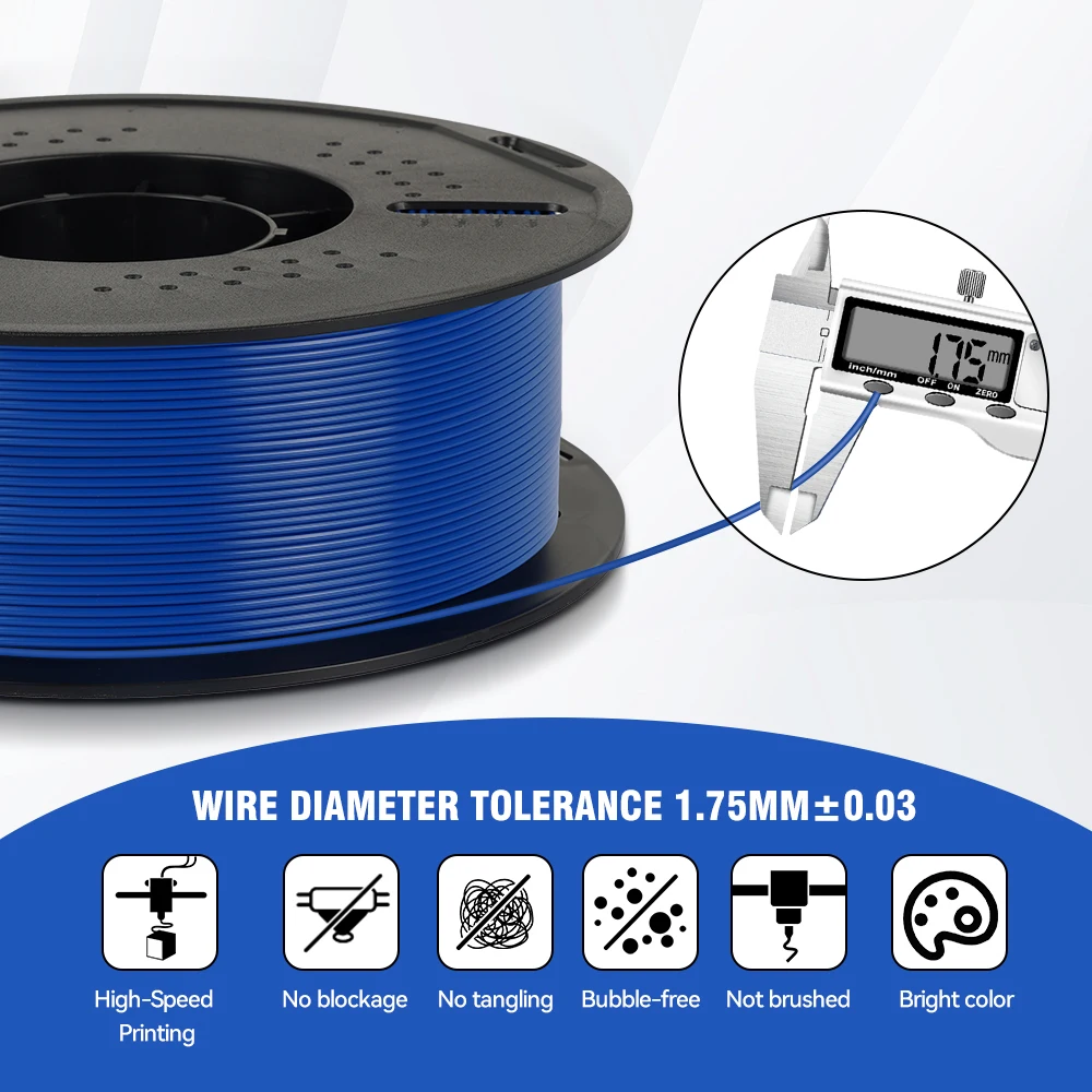 KINGROON 5KG PLA/PETG 3D Printer Filament 1.75mm 100% No Bubble non-toxic PLA 3D Printing Material for 3D Printer & 3D Pen - view 2
