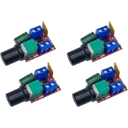 4pcs Mini DC 3V 6V 12V 24V 35V PWM Motor Speed Controller Switch Module Ultra Small LED Dimmer 5A