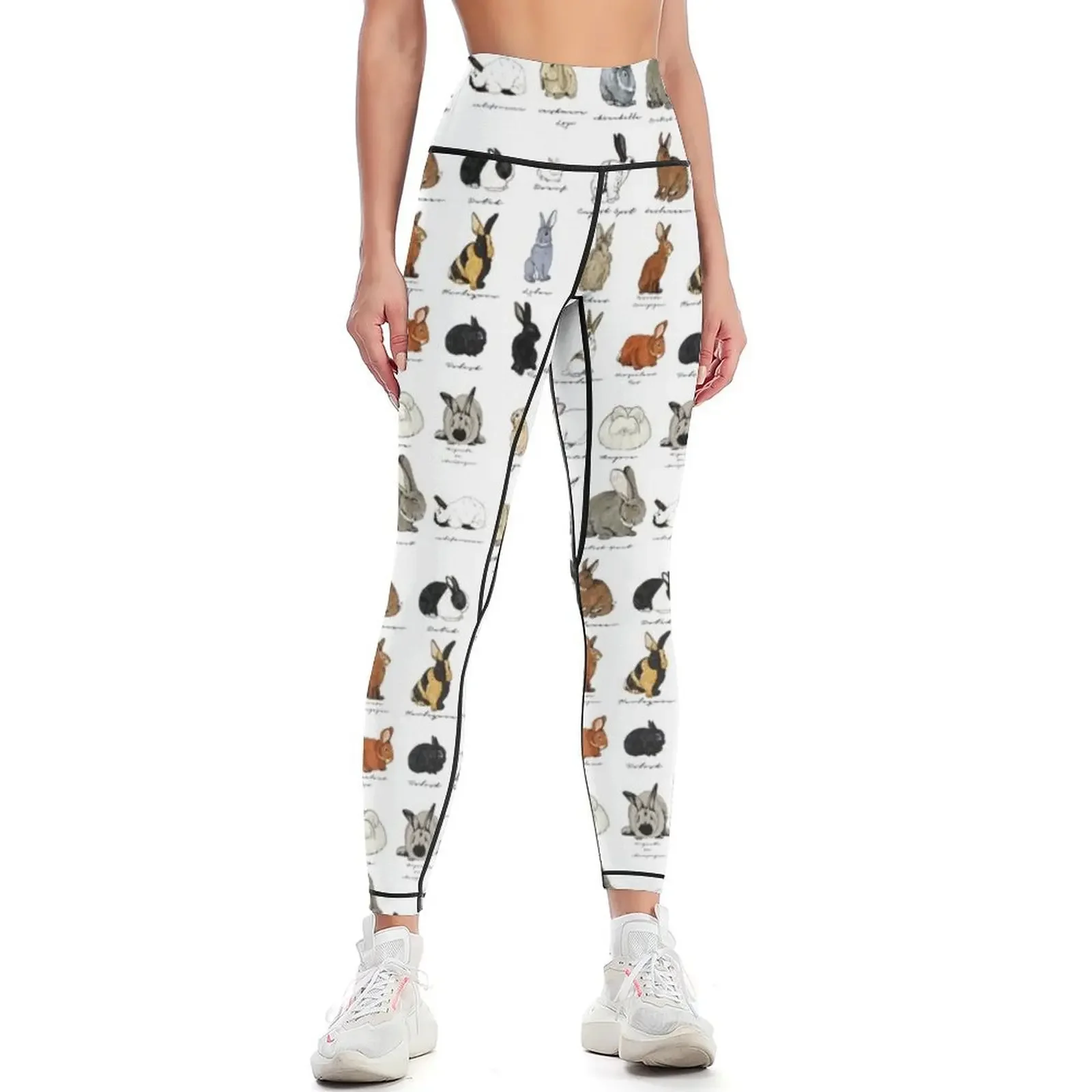 

Rabbits Leggings Women's high waist sports for gym Women's sportswear Female legging pants Womens Leggings