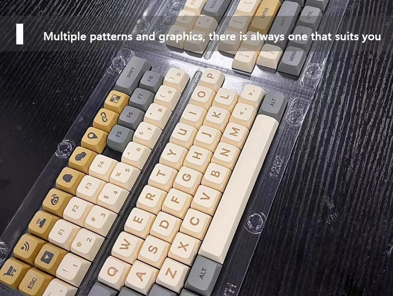Mechanical Keyboard Key Caps Low Light Xda High Thermal Sublimation Personality Key Cap Small Full Set Keyboard Accessories