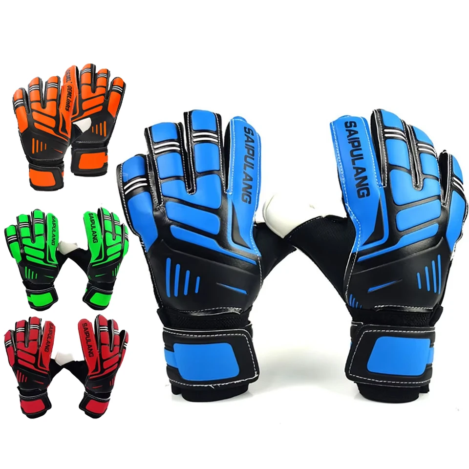 1 Pair Football Sports Goalkeeper Training Goal Keeper Gloves Children Soccer Adult Kids Goalkeeper Thickened Latex Gloves