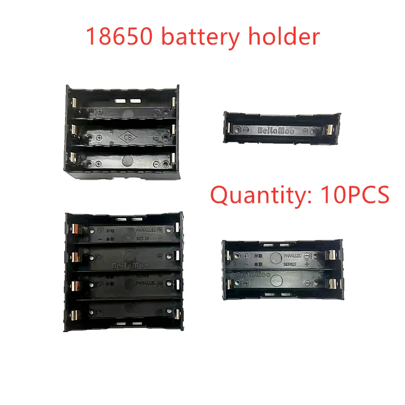 10 sztuk 18650 Power Bank Cases 1X 2X 3X 4X 18650 uchwyt na baterie schowek Case 1 2 3 4 Slot baterie pojemnik Hard Pin