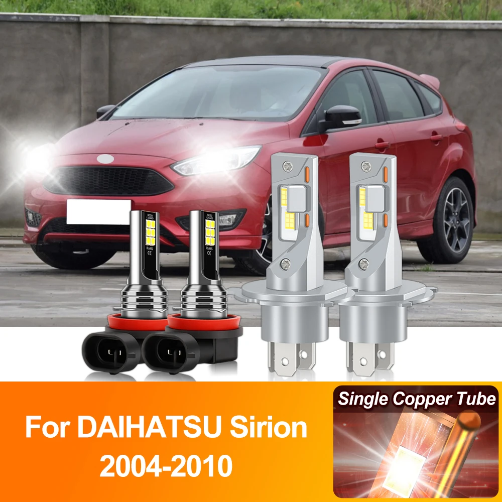 

LED Headlight Bulbs 40000LM Canbus Car Lights 12V 6000K Auto Fog Lamps For DAIHATSU Sirion 2004 2005 2006 2007 2008 2009 2010