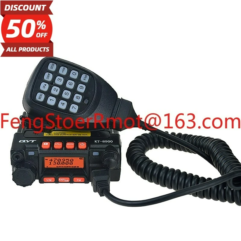 QYT-KT8900 미니 플랫폼 1-50km 자율주행 투어카 고출력 무전기 UV 듀얼 세그먼트 소형 무전기