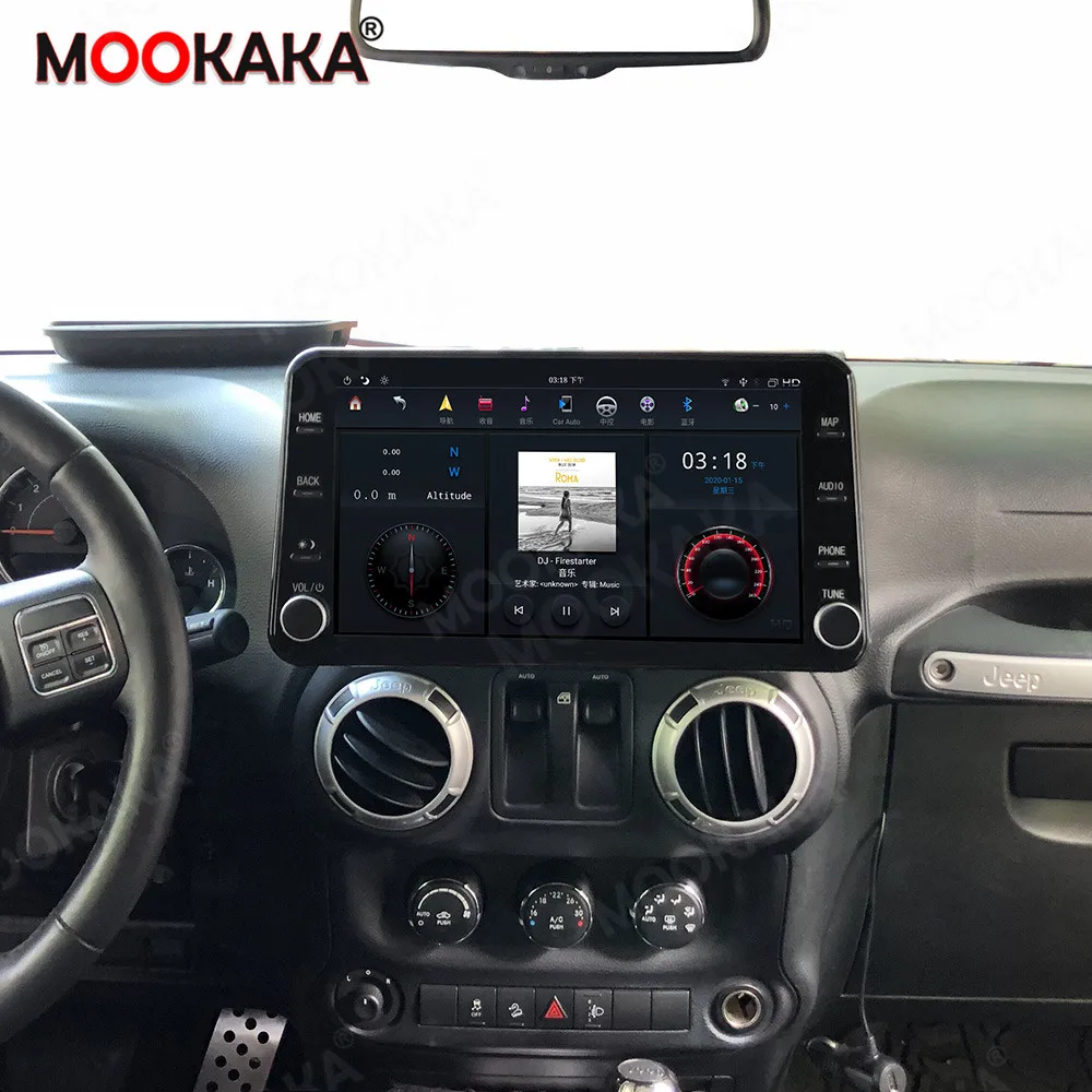 

Car Radio Carplay Android For Jeep Wrangler 2014-2017 GPS Navigation Multimedia Player Touch Screen Stereo Head Unit