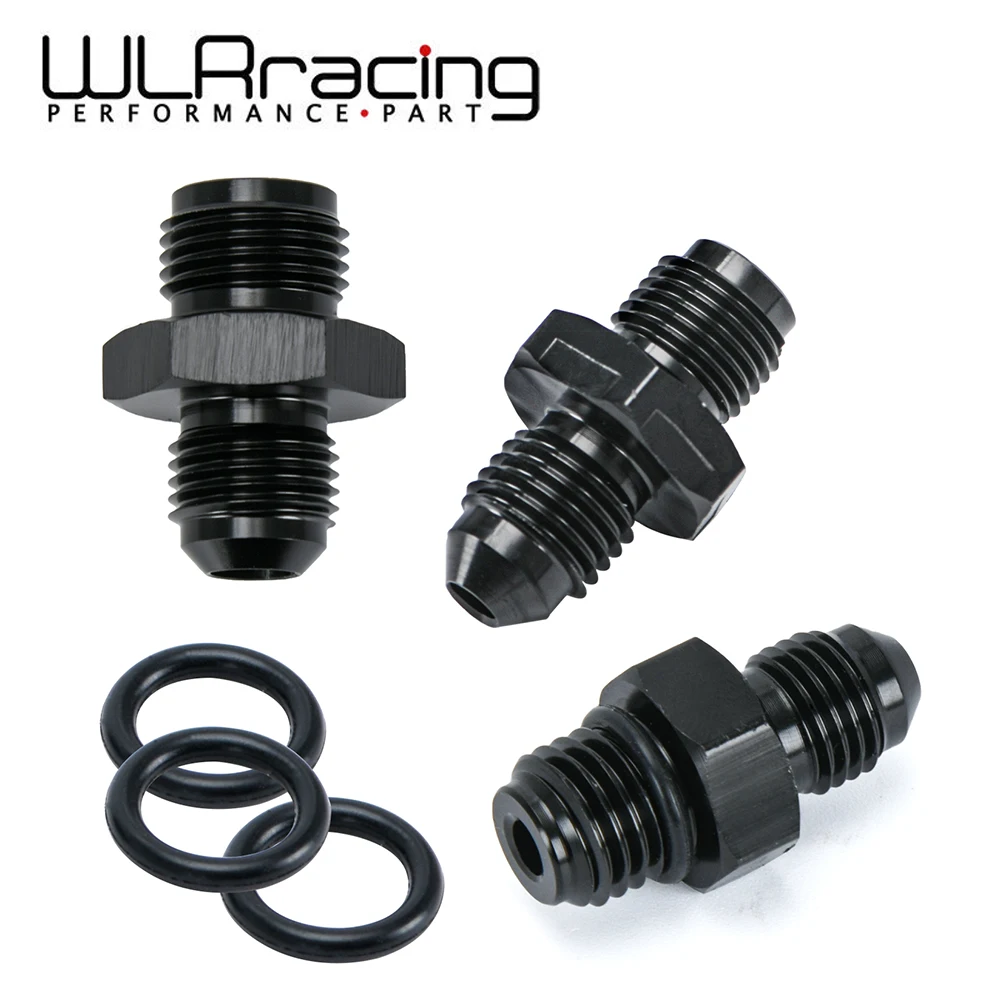 

WLR - 4AN To 7/16-24 4AN to M12*1.5 6AN To 5/8-18 Male Flare To Male Thread Turbo Oil Feed Adapter Fitting for GT25/28/30/35/35R