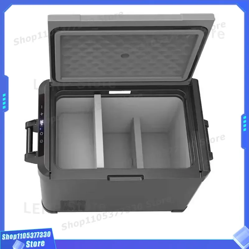 50L Portable Car Refrigerator Dual Zone 12V 24V 100V 240V Compressor Fridge for Vehicle Home Camping Travel Cooling Box Dual