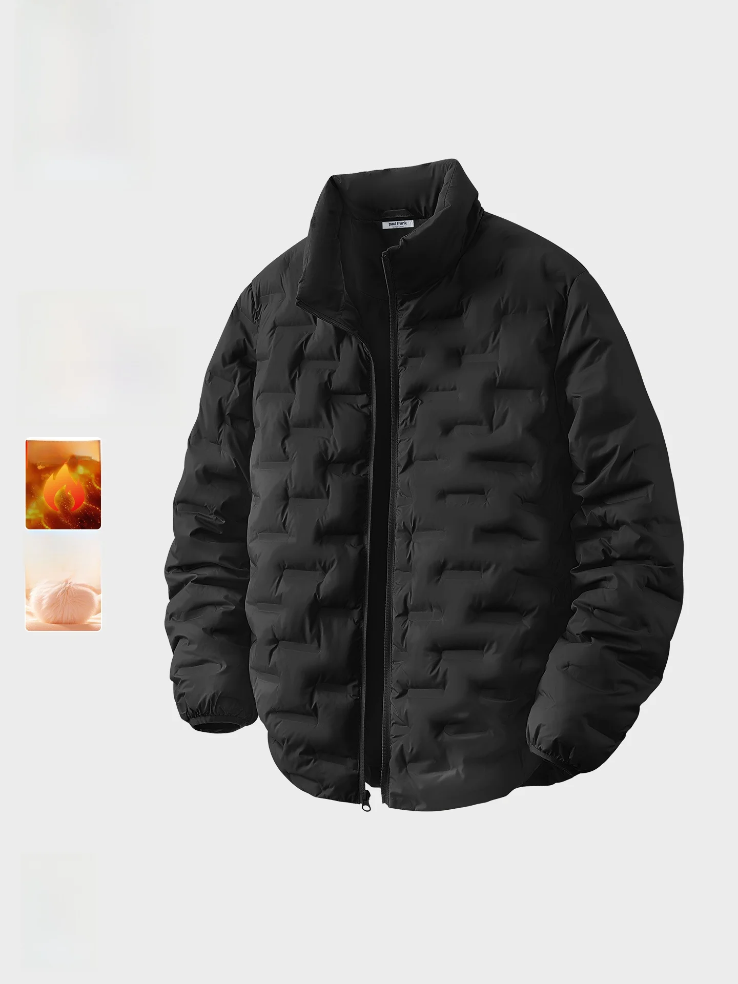 

Легкая хлопковая куртка с воротником-стойкой, мужская зимняя куртка, внутренняя подкладка из полиэстера, однотонная, Cleanfit Sle