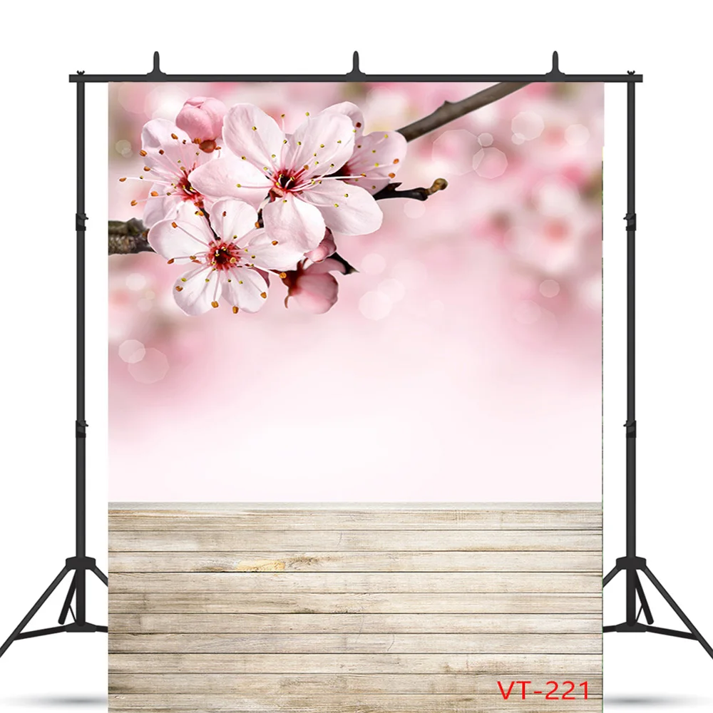SHENGYONGBAO Spring Landscape Photography Background  Floor Valentine's Day Background  Photos  and Newborns Photography  VT-08