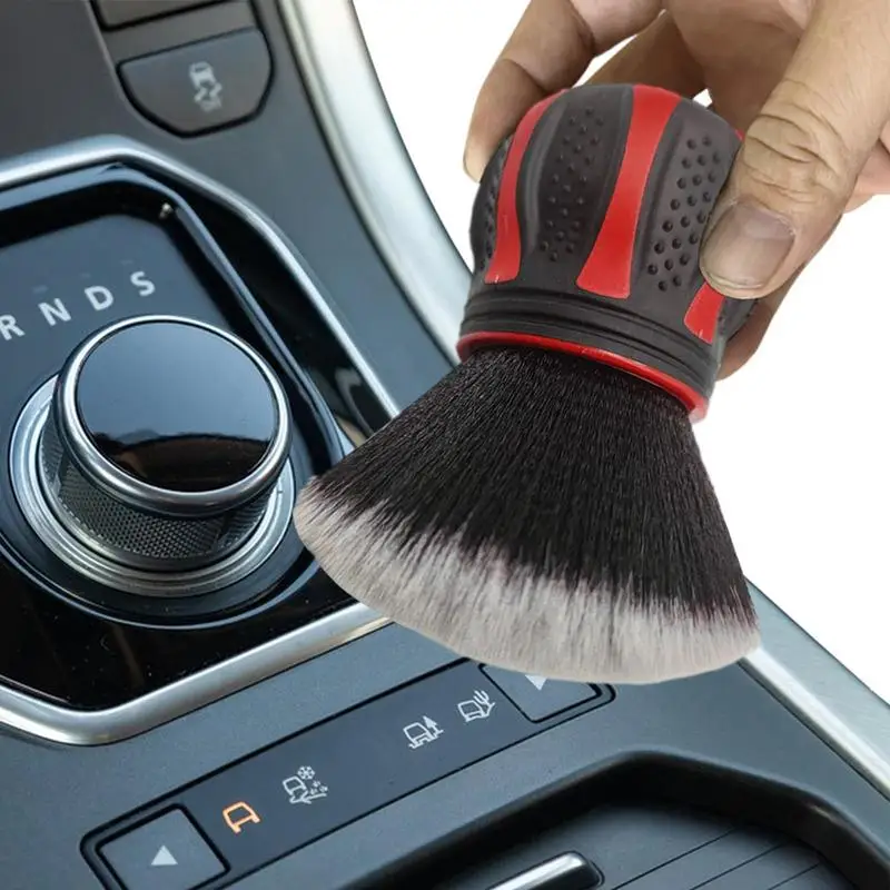 Juego de cepillos de limpieza para detalles de coche, cepillo supersuave para detalles interiores de coche, con cerdas sintéticas, accesorios para plumero de salpicadero
