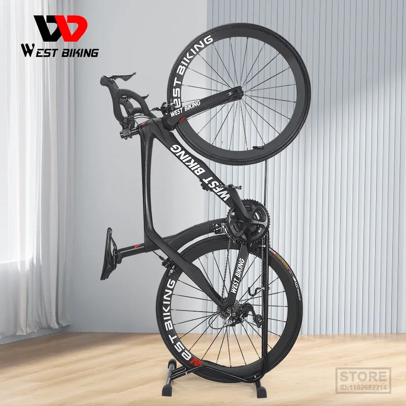 

WEST BIKING Portable Bicycle Parking Stand Rack Detachable Bike Repair Station Indoor Storage Bike Maintenance Holder 3 in 1