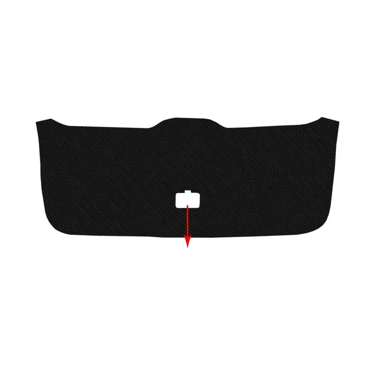 For EVOLUTE i-SPACE DFSK E5 2024-2026 Car Anti-kick Carbon Trunk Pad Weather Dustproof Protect Tailgate Sticker Auto Accessories