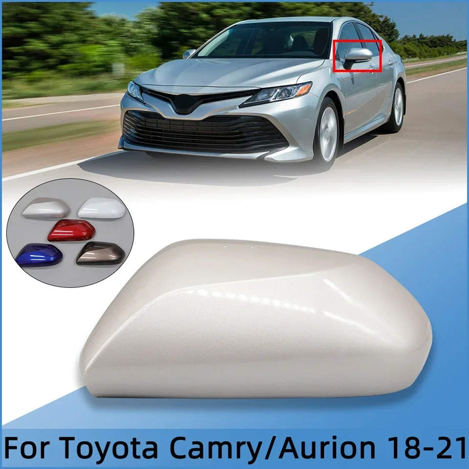 

For Toyota Camry Aurion 2018-2024 Rearview Mirror Cap Case Exterior Door Mirror Cover Lid Wing Side Mirror Housing Shell Painted