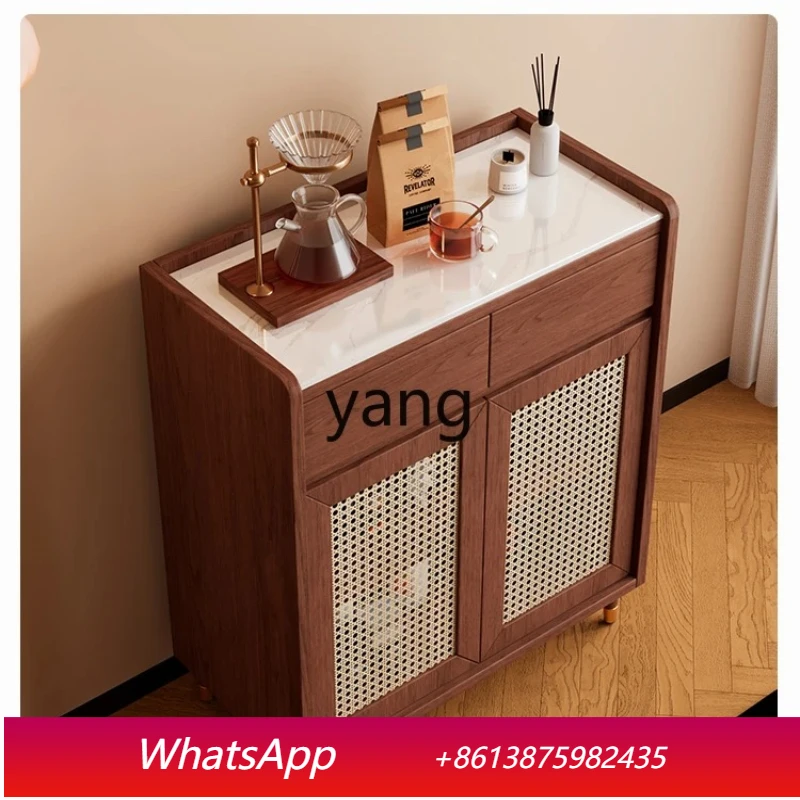 LH  solid wood dining side cabinet against the wall restaurant storage household dining cabinet antique style