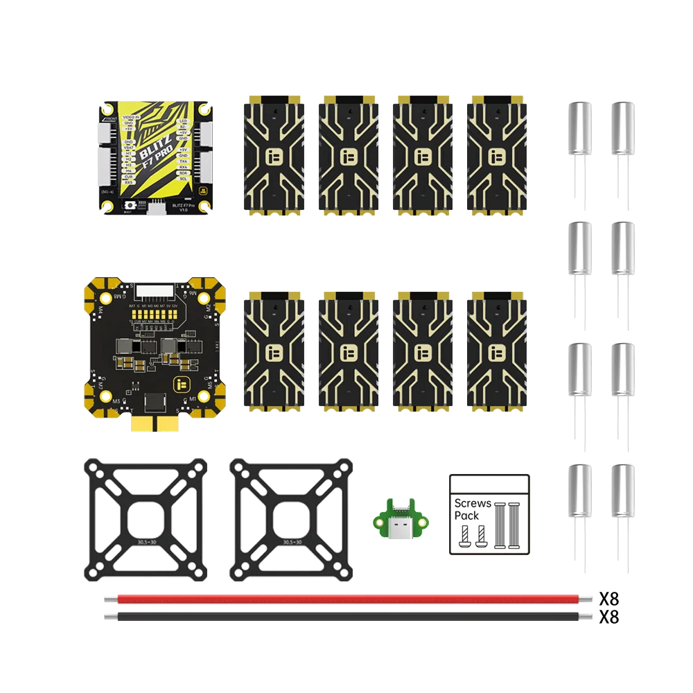 iFlight BLITZ F7 Pro Combo Set with BLITZ E80 Single ESC for FPV Racing drone