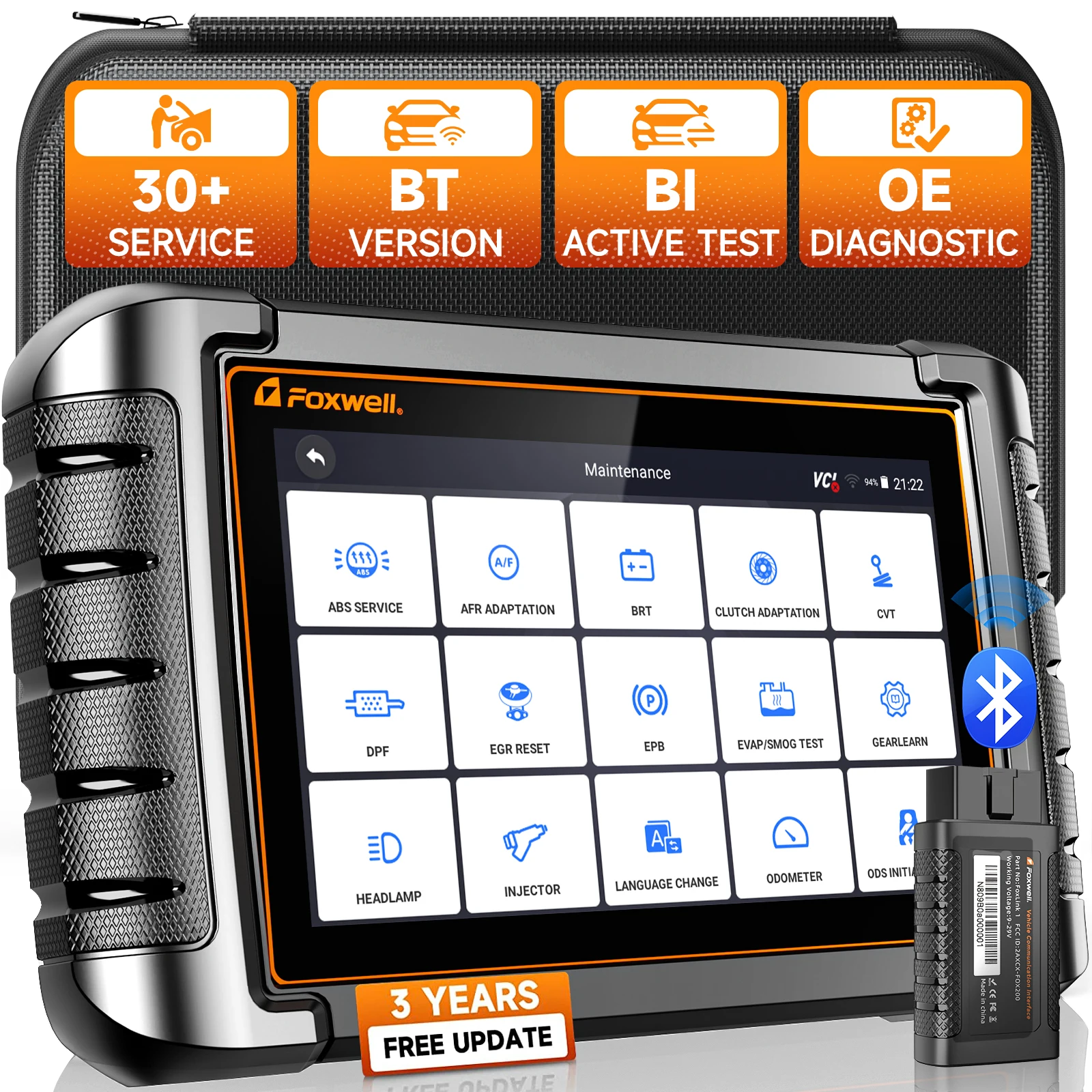

Автомобильный диагностический сканер FOXWELL NT809BT, Bluetooth, OBD2