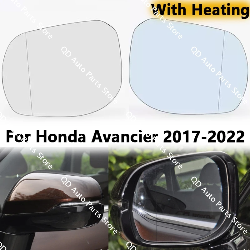 Car Outer Rearview Side Mirror Lens Door Wing Rear View Mirrors Glass With Heating For Honda Avancier 2017 2018 2019 2020-2022