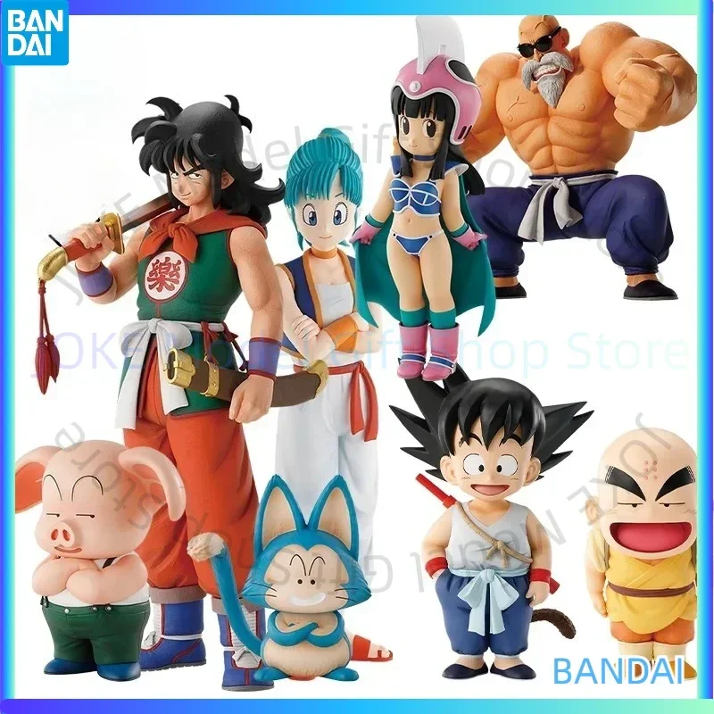 

In Stock Bandai Ichiban Kuji Dragonball EX Son Goku Training Figure Krillin Bulma Yamcha Puar Oolong Anime Action Model Toys Boy