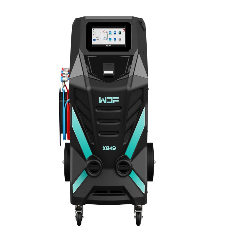2025 New Dual Gas Fully-automatic AC Machine For A134 And 1234YF Car Air Conditioning Cleaning X849 Wonderful
