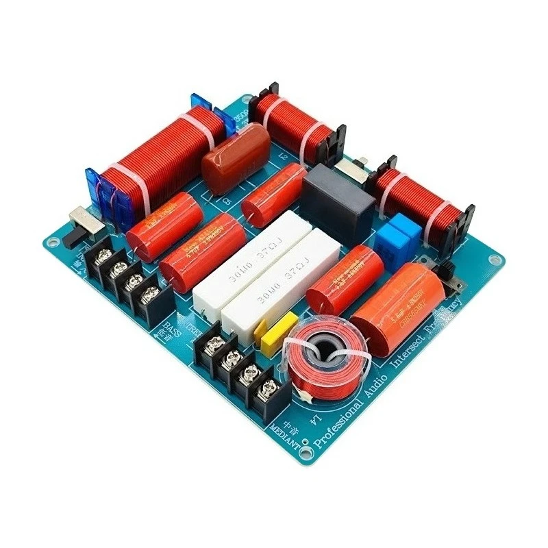 KTV stage speakers crossover, high, medium and low three-way frequency, high power card bag  crossover audio, modified crossover