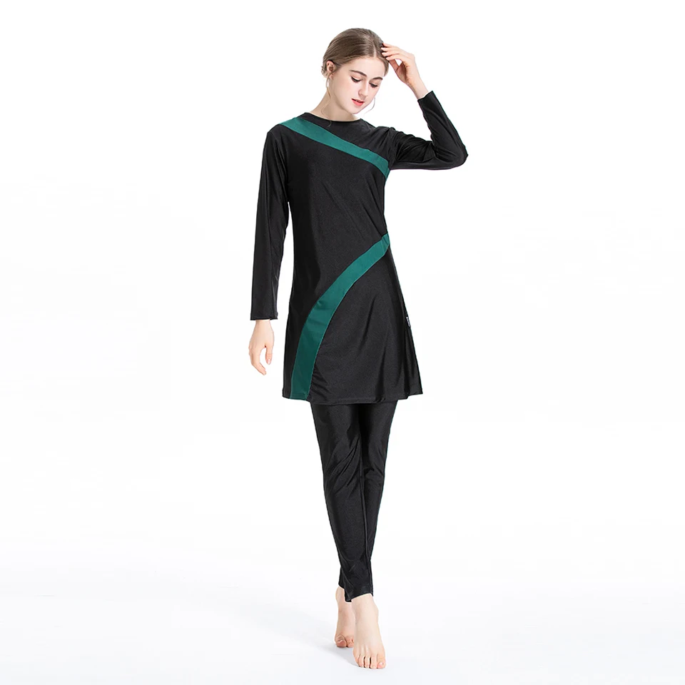 Burkini Large Muslim Swimwear 2023 Fashion Swimming Suit For Women Dresses Hijab Modest Swimsuit Islamic Clothing Sets Plus Size