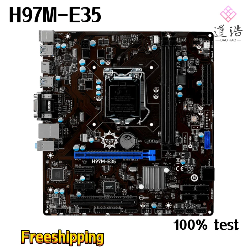 

Материнская плата для телефона 16 Гб HDMI LGA 1150 DDR3 Micro ATX H97, материнская плата 100% протестирована, полностью работает