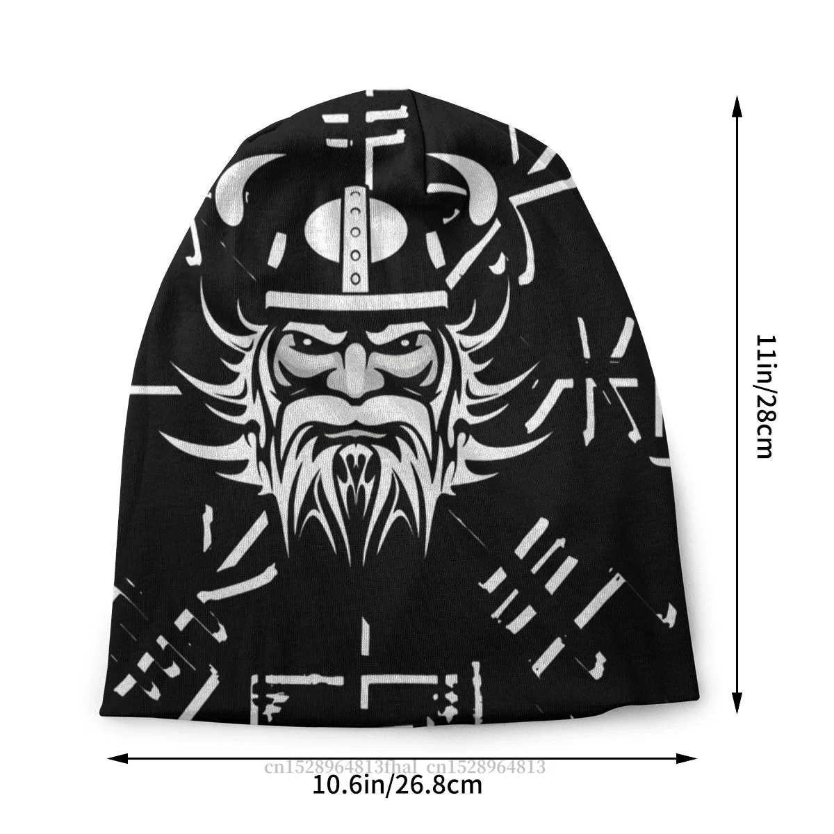 Bonnet Hats Viking Art Men Women's Skullies Beanies Hat Odin Winter Warm Cap Street Caps