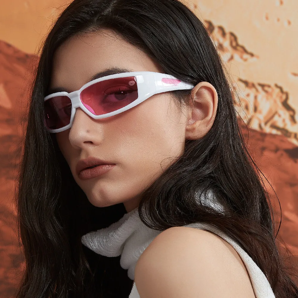 Rahmen Brille zukünftige Mode Netz rot weiblich ins personal isierte Silber Trend Sonnenbrille männlich