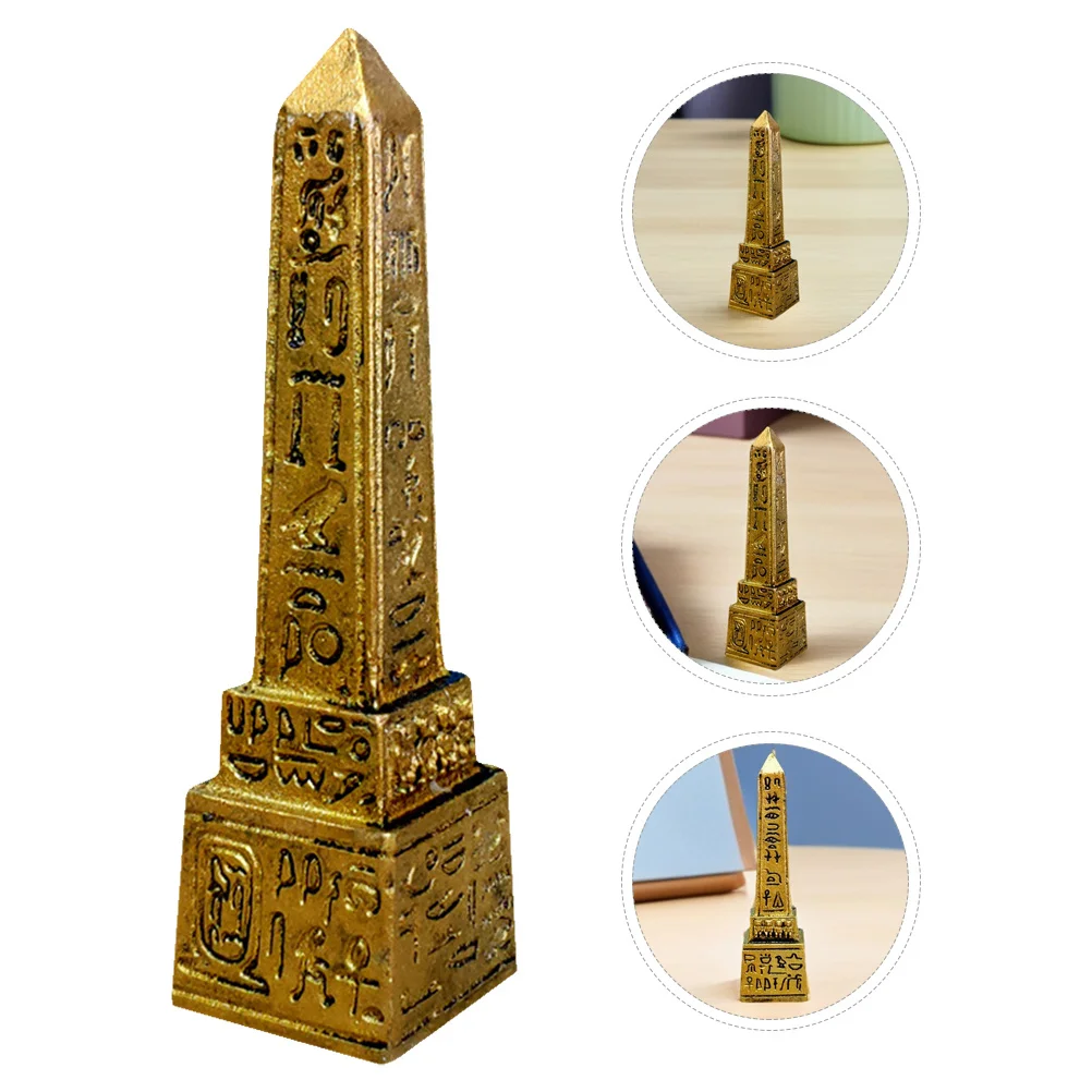 

Egyptian Obelisk Ornament Small Desktop Egyptian Tower Decoration Creative Wear Resistant Home Office Decor