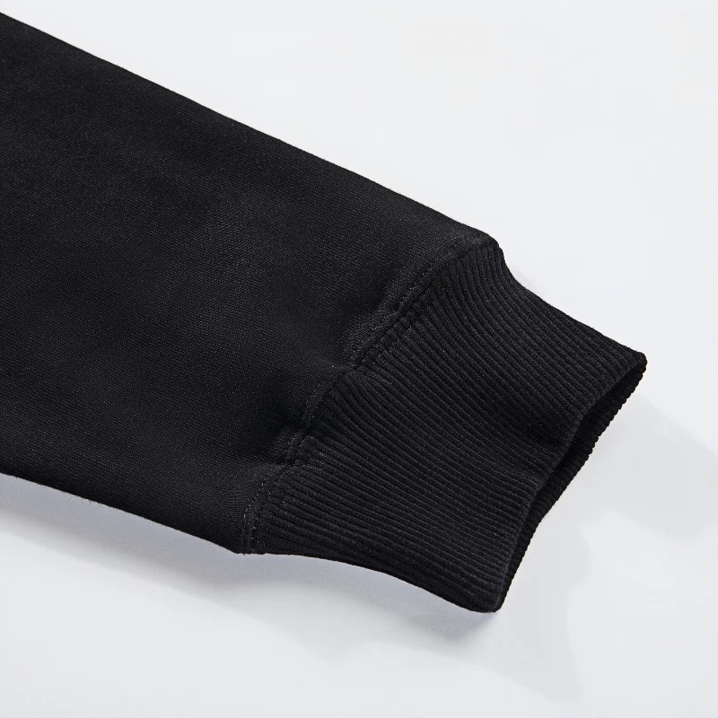 سترة بغطاء للرأس برسومات شيكاغو سكايلاين بير للرجال 60% قطن 40% بوليستر مع جيب أمامي ملابس بقلنسوة مطبوعة برسومات جرافيك