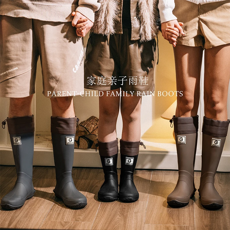 

Summer children buckle rain shoes girls fashion beautiful water shoes thick soles non-slip rain boots