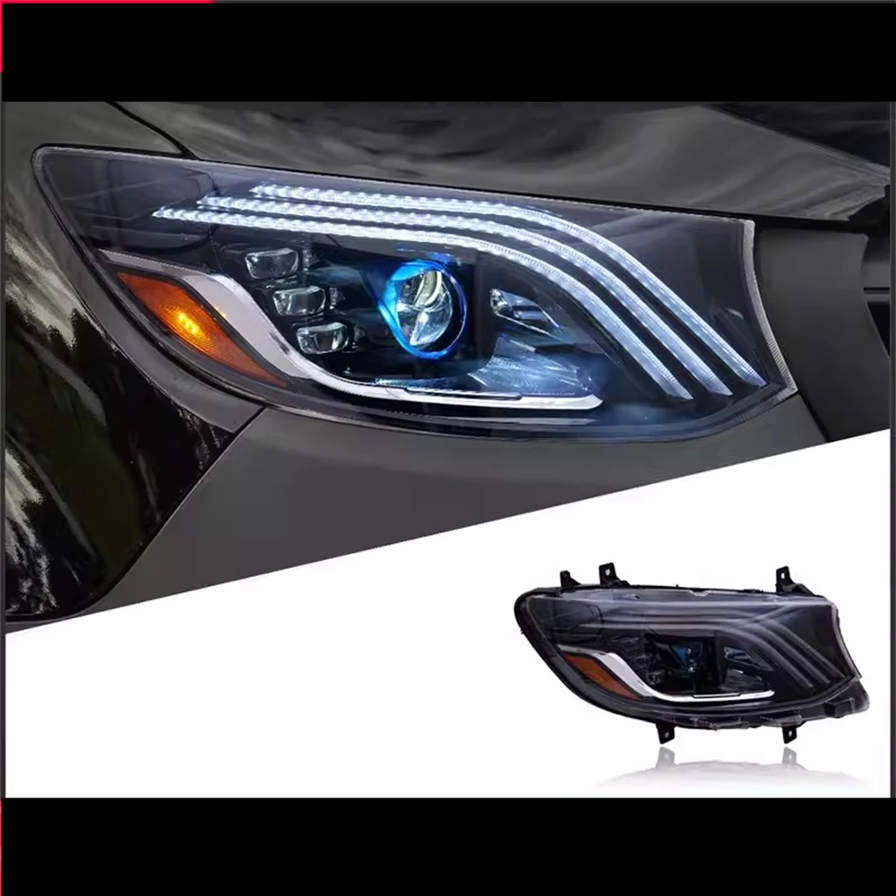 Car led headlight assembly For 18-21 Mercedes-Benz Sprinter modified Maybach turn signal DRL daytime runnning light