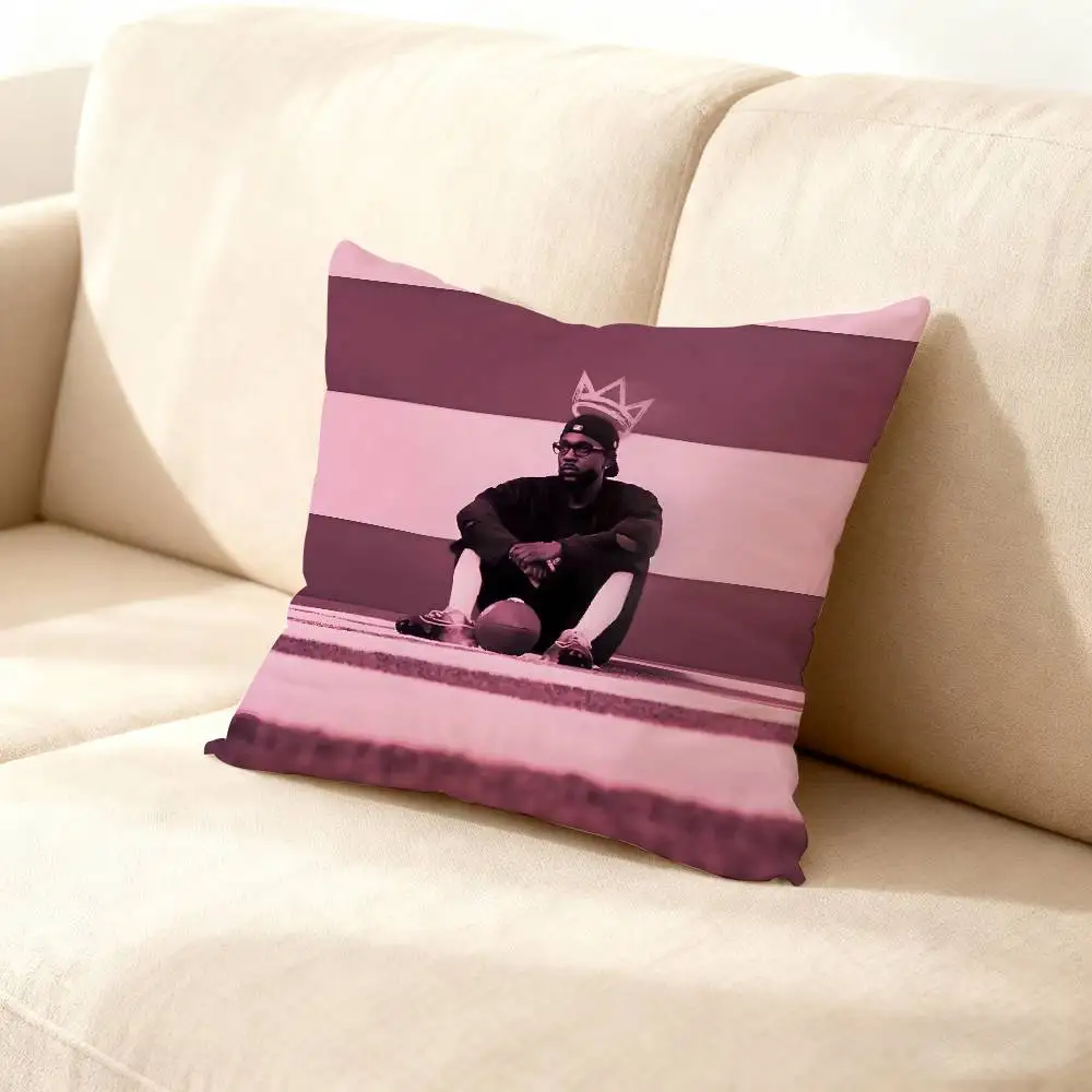

Rapper K-Kendrick Lamar Pillow Case For Sofa Decor Car Office Room Printing Cushion Cover Decorations and Protector