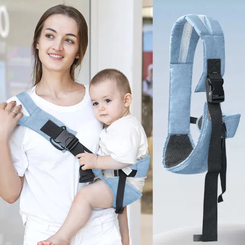 Baby\'s Easy to Go Out Multi-functional Four Season Baby Carrier Baby\'s Front Hugging Slanted Bag Single Room Carrier