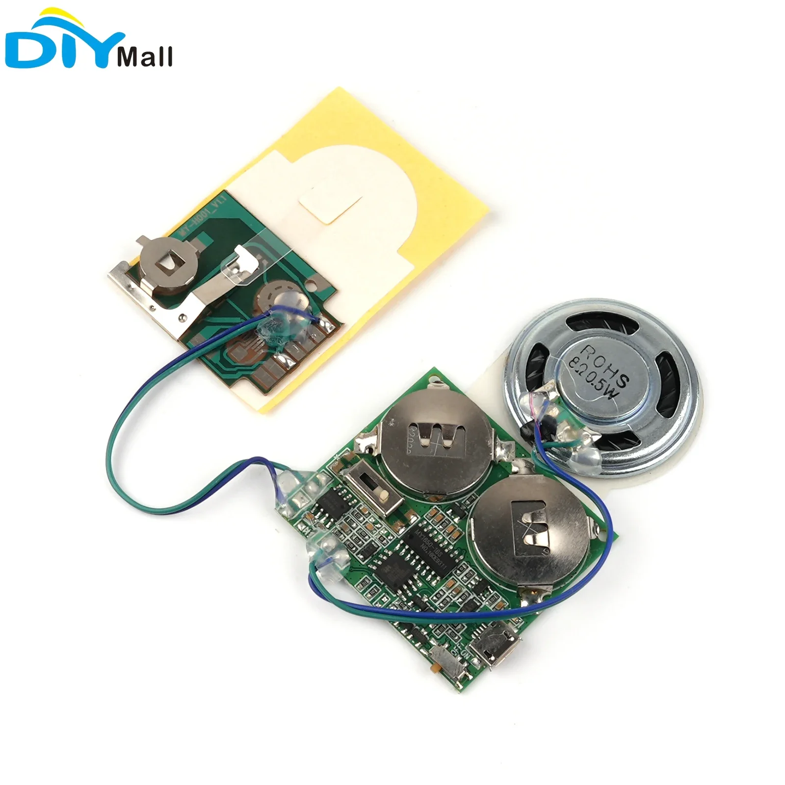 

Комплект записывающего модуля, регулируемый звук, специально для поздравительных открыток + память 8М + без петли