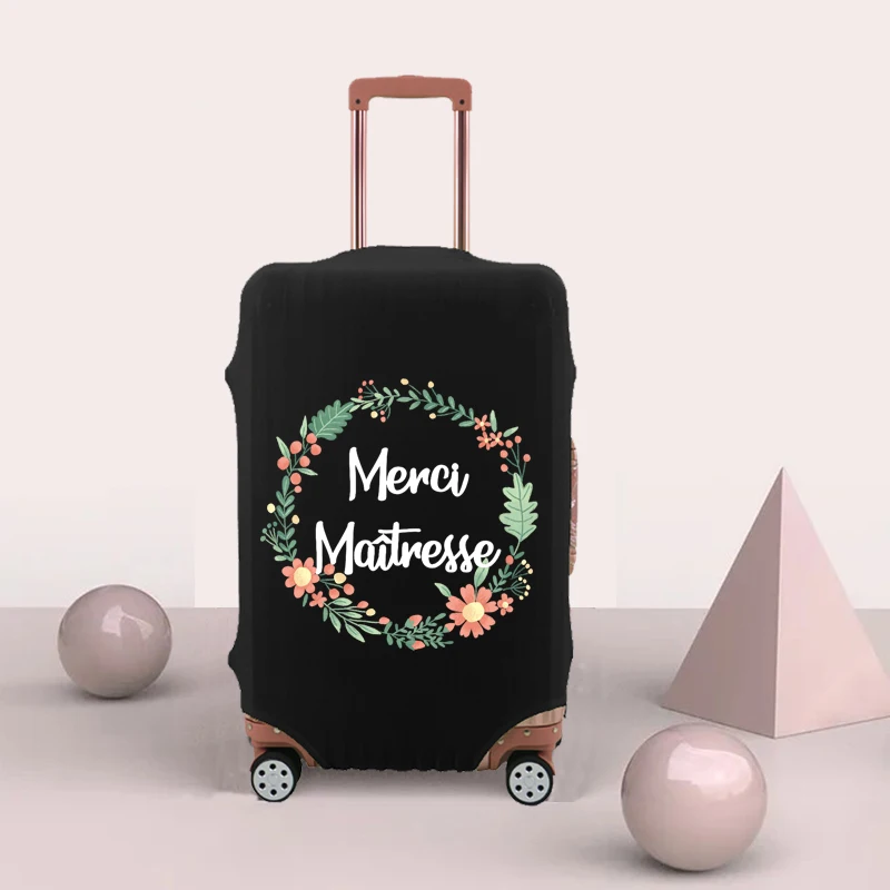 Travel Suitcase Dust Cover Thicken Luggage Protective Cover Trolley Case Dust Cover Travel Accessories Thank You Mistress Print