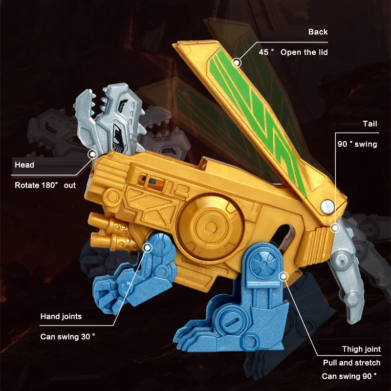 Dinosauro deformato Fidget Spinner Fidget Toys Spinner a mano Giocattoli di sfiato Regalo giroscopio sensoriale per alleviare lo stress per adulti